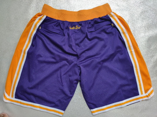 Los Angeles Lakers Basketball Shorts 014