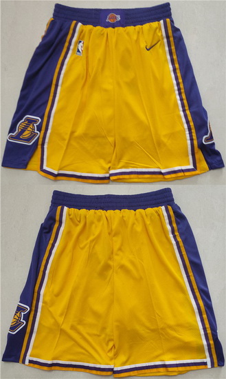 Los Angeles Lakers Basketball Shorts 043