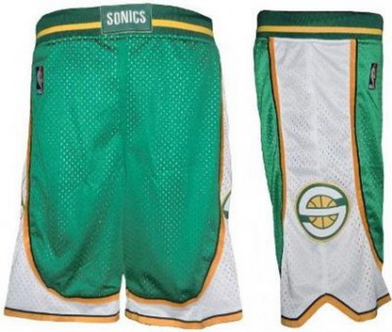 Seattle SuperSonics Basketball Shorts 001