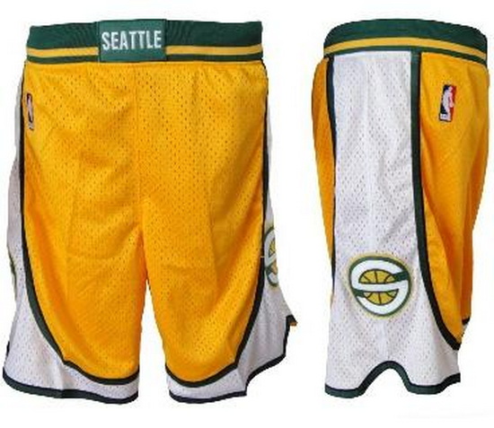 Seattle SuperSonics Basketball Shorts 002