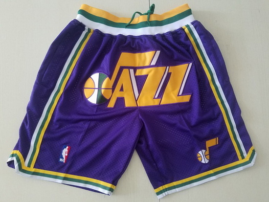 Utah Jazz Jerseys Basketball Shorts 001