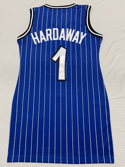 Women Orlando Magic #1 Penny Hardaway Blue Dress Stitched Jersey Blue II