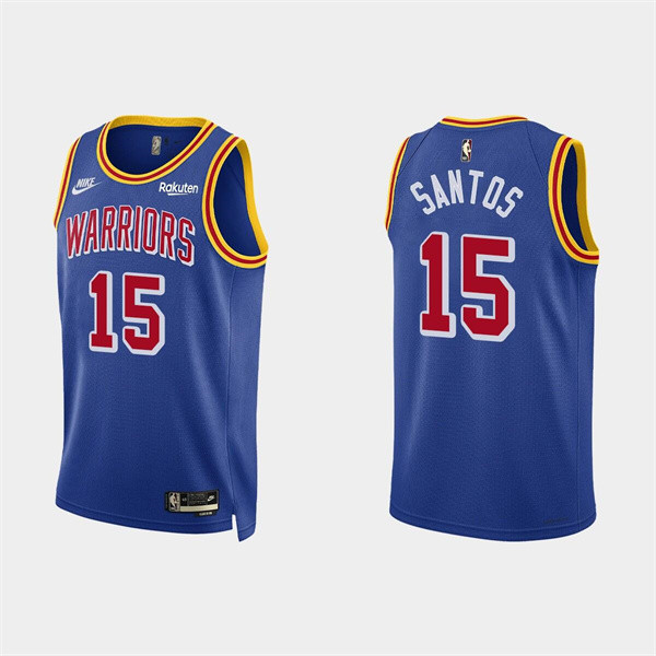 Men's Golden State Warriors #15 Gui Santos 2022 Royal Stitched Basketball Jerseys