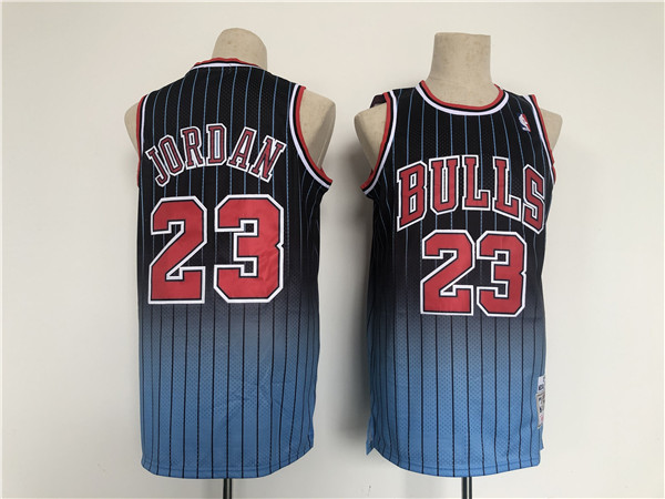 Men Chicago Bulls 23 Michael Jordan Balck Throwback Stitched Jersey