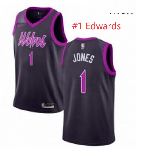 Wolves #1 Edwards Jersey