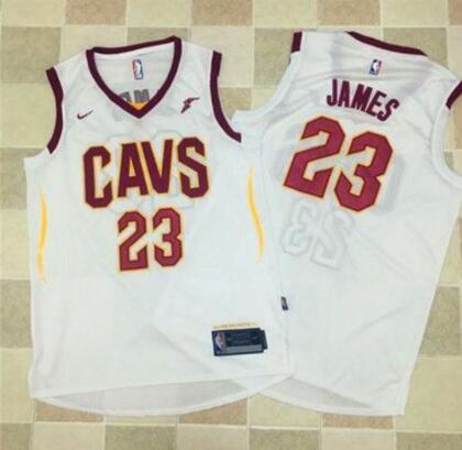 Men Nike Cleveland Cavaliers 23 LeBron James Swingman White Home NBA Jersey Association Edition