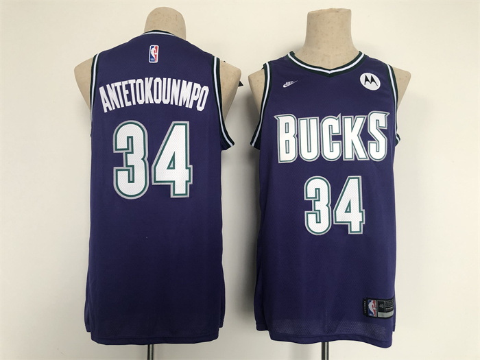 Men Milwaukee Bucks 34 Giannis Antetokounmpo Black Stitched Basketball Jersey