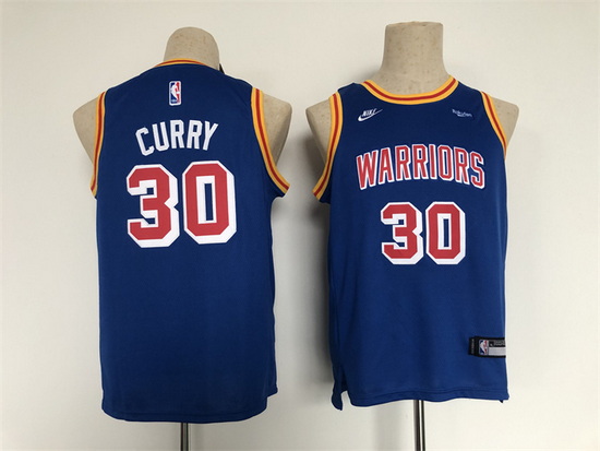 Youth Golden State Warriors 30 Stephen Curry Blue Stitched Basketball Jersey