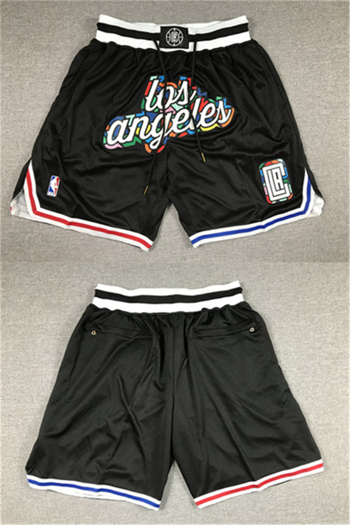 Men Los Angeles Clippers 2022 23 Black City Edition Shorts