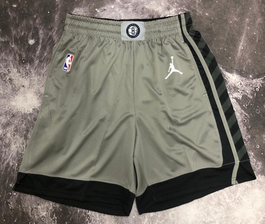 Men Brooklyn Nets Gray Shorts