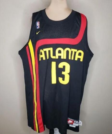 NBA Nike Atlanta Hawks 1974 Retro Black Basketball Jersey Robinson #13