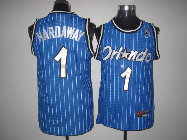 Men Orlando Magic 1 Penny Hardaway Blue Throwback NBA Stitched Jersey