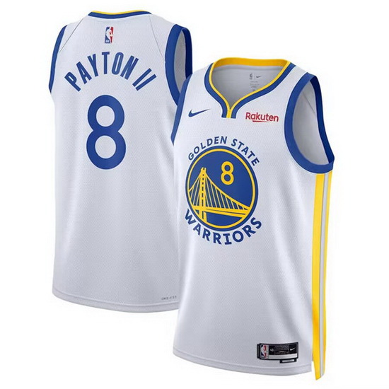 Men Golden State Warriors 8 Gary Payton II 2022 23 White Icon Edition Swingman Stitched Basketball J