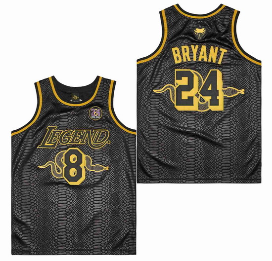 Men Legend 24 Kobe Bryant Cool Base Black Stitched Baskeball Jerseys