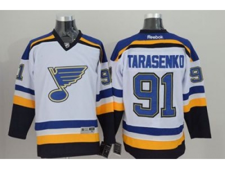 St. Louis Blues #91 Vladimir Tarasenko White Stitched NHL Jersey