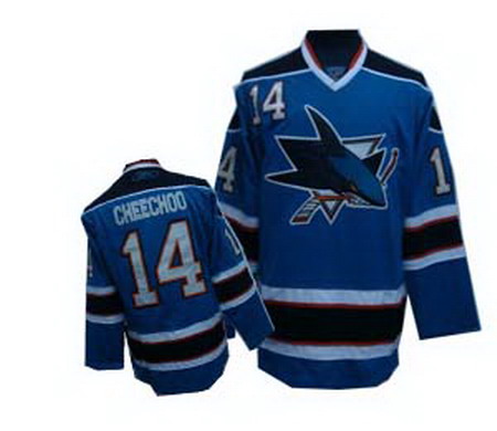 San Jose Sharks 14 blue CHEECHOO Jersey