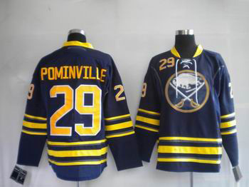 Buffalo Sabres #29 Jason Pominville Dark BLUE