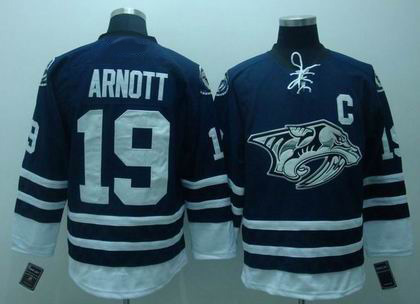 RBK Nashville Predators 19# ARNOTT Premier BLUE Jersey