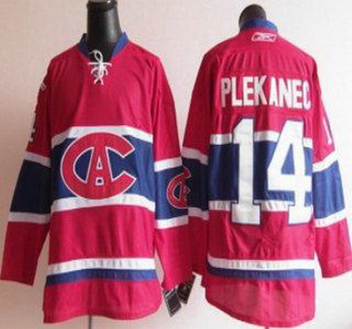 Montreal Canadiens 14 Tomas Plekanec Red NHL Jersey CA