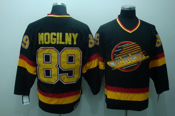 Vancouver Canucks 89 Mogilny Black Jerseys