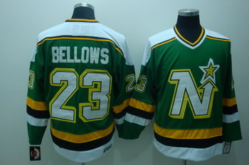 Dalls Stars 23 Brian Bellows Green Jerseys CCM