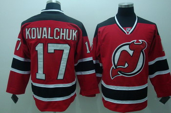 New Jersey Devils 17 Ilya Kovalchuk Red Jerseys Throwback