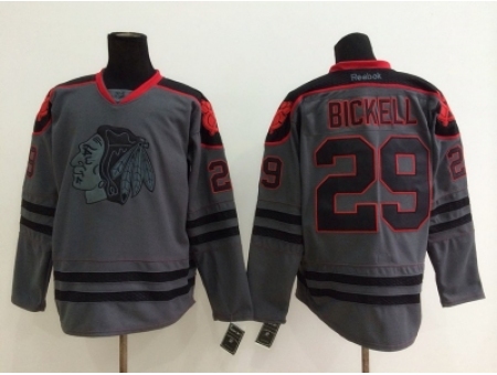 NHL chicago blackhawks #29 Bryan Bickell Charcoal Cross Check Jerseys