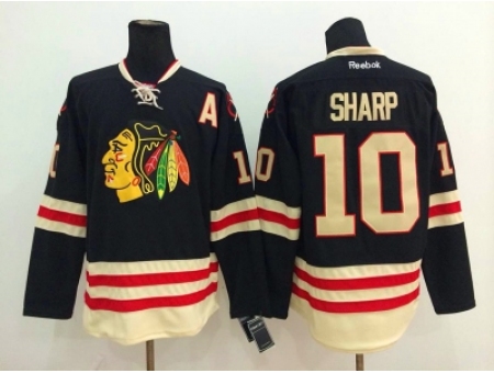 NHL chicago blackhawks #10 Patrick Sharp black jerseys(2015 new classic)