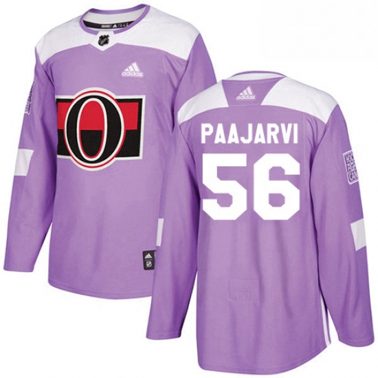Mens Adidas Ottawa Senators 56 Magnus Paajarvi Authentic Purple 