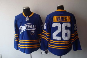 Buffalo Sabres 26 Thomas Vanek 3rd Blue hockey jersey