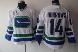 Vancouver Canucks 14 Alexandre Burrows White 3rd 40th