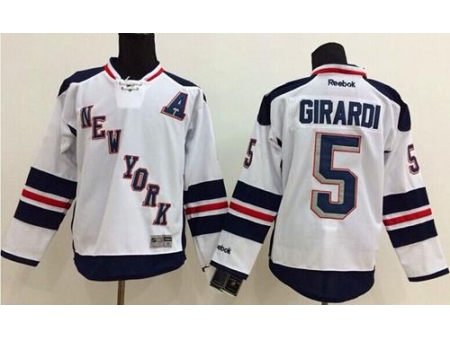 New York Rangers #5 Dan Girardi White 2014 Stadium Series Stitched NHL Jersey