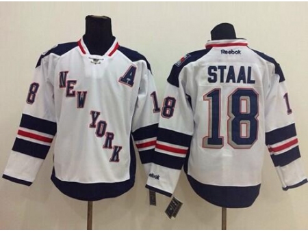 New York Rangers #18 Marc Staal White 2014 Stadium Series Stitched NHL Jersey