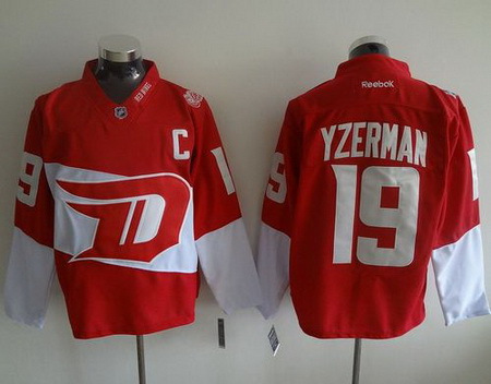 Red Wings #19 Steve Yzerman Red 2016 Stadium Series Stitched NHL Jersey