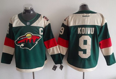 Wild #9 Mikko Koivu Green 2016 Stadium Series Stitched NHL Jerse