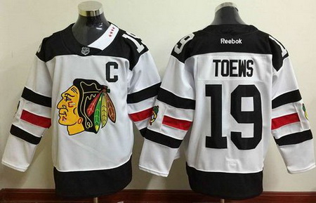 Blackhawks #19 Jonathan Toews White 2016 Stadium Series Stitched NHL Jersey