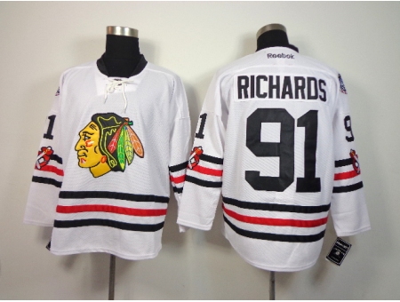 NHL Chicago Blackhawks #91 Richards 2015 Winter Classic White Jerseys