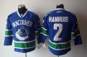 Vancouver Canucks 2 Dan Hamhuis Blue Jerseys