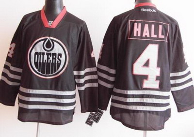 Edmonton Oilers 4 Hall 2012 Black Jerseys