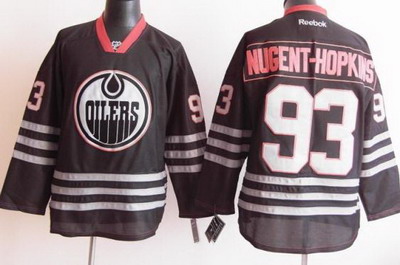 Edmonton Oilers 93 Ryan Nugent-Hopkins 2012 Black Jerseys