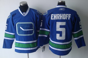 Vancouver Canucks 5 Ehrhoff White Jerseys 3RD