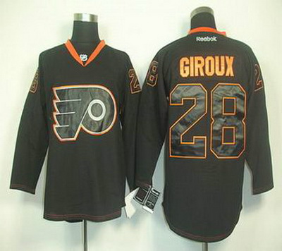 Philadelphia Flyers #28 CLAUDE GIROUX black ice Jersey