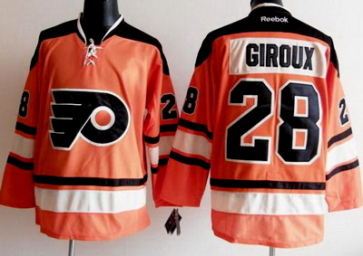 Philadelphia Flyers #28 Claude Giroux Orange Jerseys[ 2012 Winte