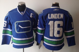 Vancouver Canucks Trevor Linden 16 With C Captian Patch White Jersey 3Rd