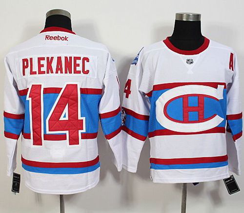 Montreal Canadiens #14 Plekanec White New CH Stitched NHL Jersey