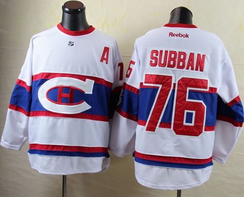 Montreal Canadiens #76 Subban  White New CH Stitched NHL Jersey