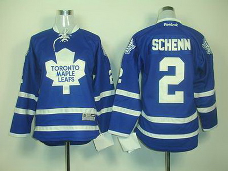 Youth Toronto Maple Leafs #2 SCHENN Blue jerseys