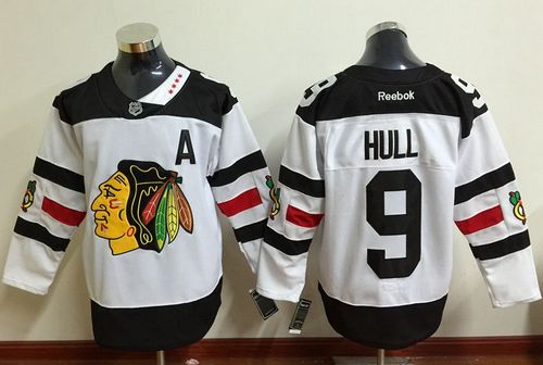 Blackhawks #9 Bobby Hull White 2016 Stadium Series Stitched NHL Jersey