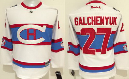 Canadiens #27 Alex Galchenyuk White 2016 Winter Classic Stitched
