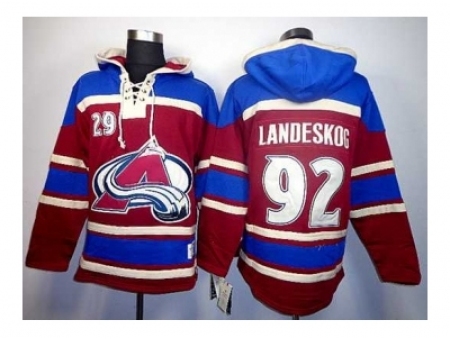 NHL Jerseys Colorado Avalanche #92 landeskog red-blue[pullover hooded sweatshirt]